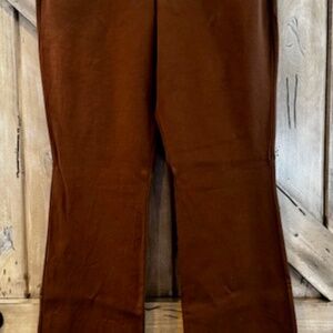 BROWN HIGH RISE PIXIE FLARE  PANT SIZE 12